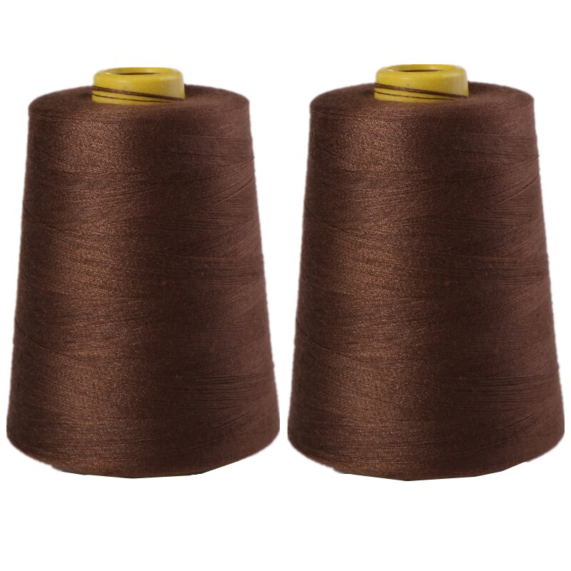 1Pcs 8000 Yards Polyester Thread Sewing 19 Colors Optional: coffee 1pcs
