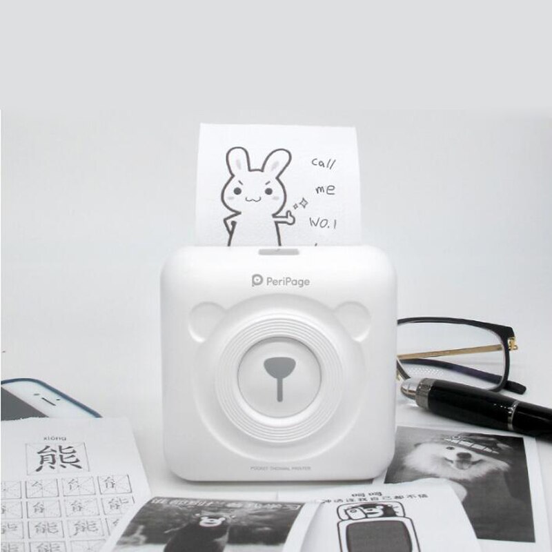 Imprimante poche Kawaii Portable Photo faux manuel étiquette thermique Mini imprimante matériel agenda Escolar Papelaria papeterie