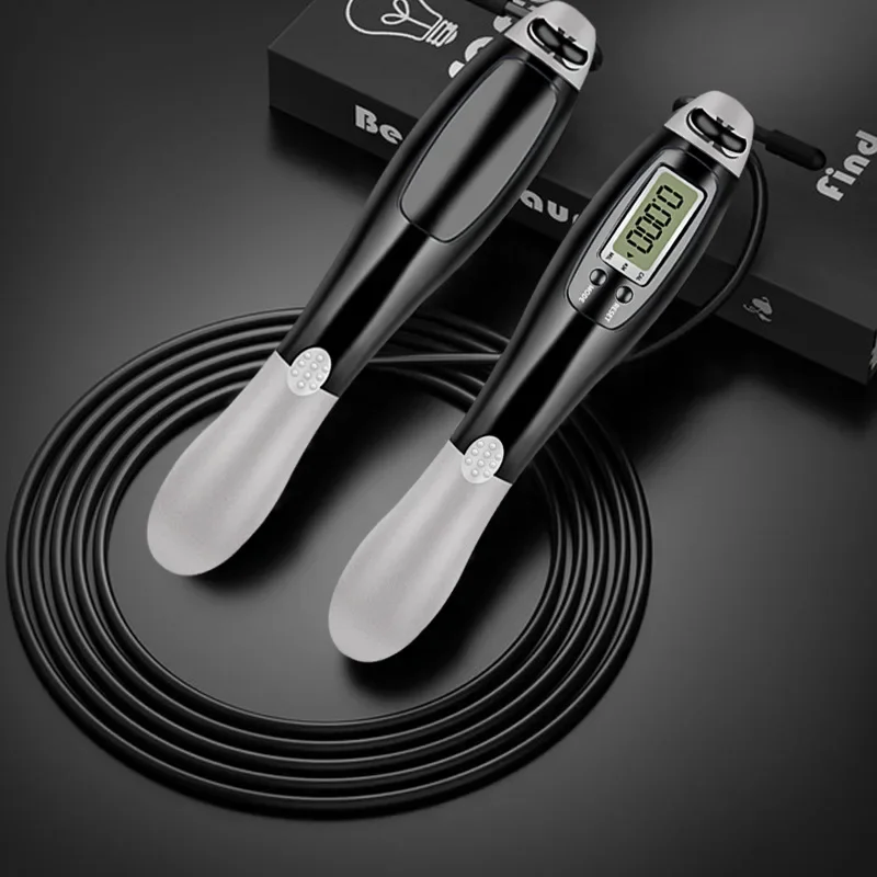 1PC Digital kabellos Kalorien Zähler Springseil Sport Gewichte ÜSpund Fitness Bodybuilding kabellos Digitale Springseile einstellen: Grün
