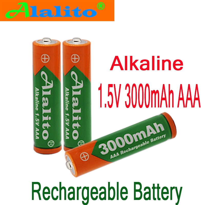 4-50 stks/partij AAA Batterij 3000mah 1.5V Alkaline AAA oplaadbare batterij voor Afstandsbediening Speelgoed licht batterij