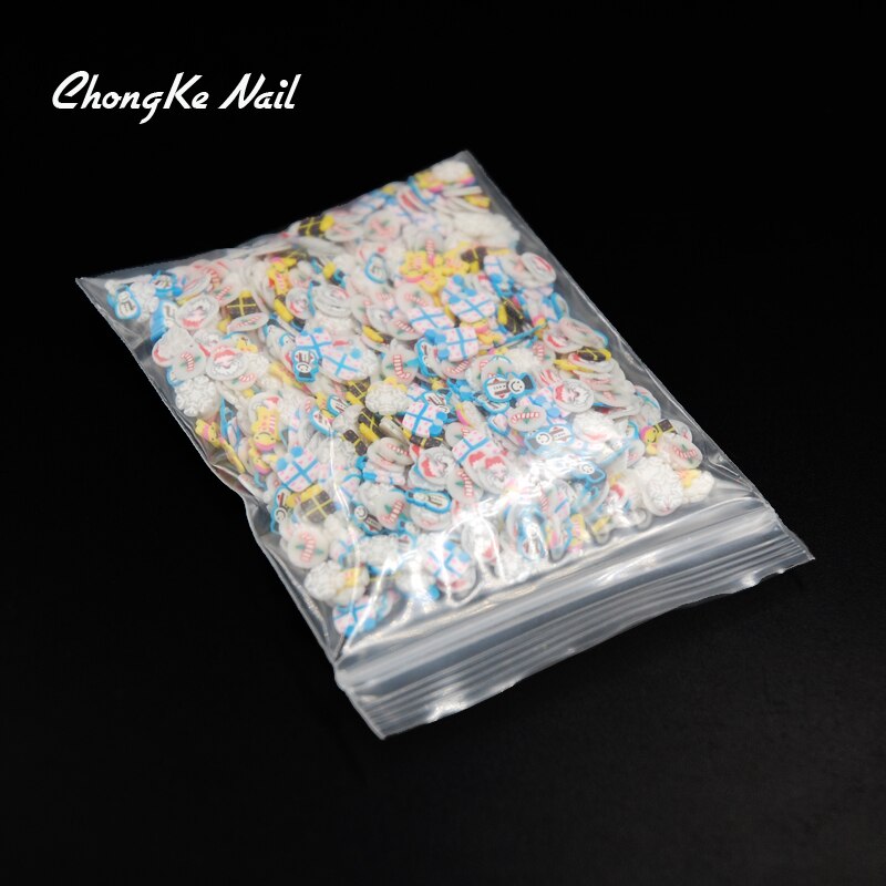 Diy 2000Pcs 3D Nail Art Decoraties Kerst Slices Polymer Clay Tiny Nail Art Rhinestones Acryl Decoratie Manicure