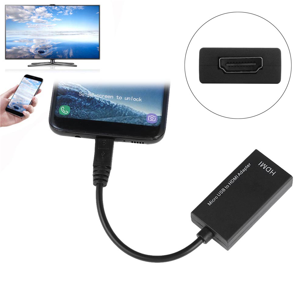 Best-selling Kabel Converter Micro USB naar HDMI HDTV MHL Video Kabel Adapter voor Android Huawei Samsung Universal Model