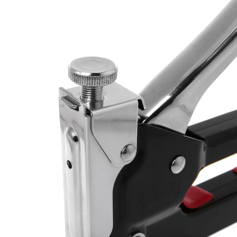 1PCS 3 Way Manual Heavy Duty Nietmachine Nietpistool Tacker Tacker Met Nietjes Nagels Set Voor Bekleding Hout Framing deur Meubels