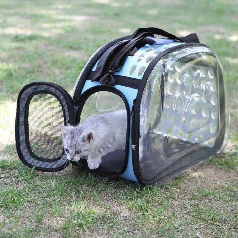 Katze Rucksack transparent fenster tasche für katze Transport haustiere träger mit raum für katze und welpen atmungs Haustier reisetasche