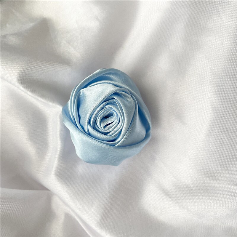 INS Satin Rose Phone Stand Flowers Foldable Phone Grip Support IPhone Samsung Xiaomi Phone Accessories: light blue