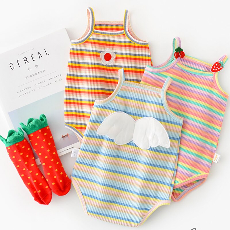MILANCEL baby kleidung mädchen bodys sommer baby jungen kleidung ärmelloses kleinkind mädchen kleidung streifen kleinkind jungen ein stück