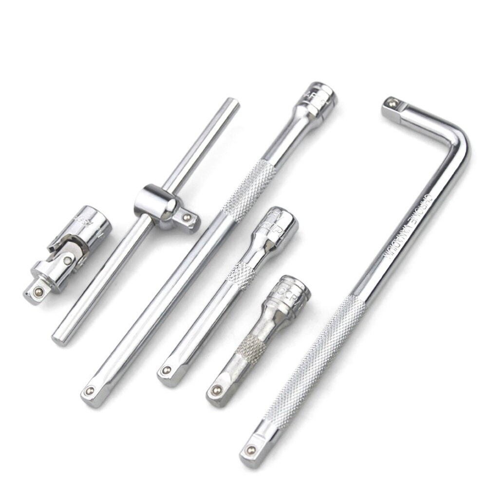 Clé à douille à cliquet, barre d&#39;extension longue et adaptateur, outil de Type L, tige coudée, barre coulissante, 1 pièce, 1/4 pouces