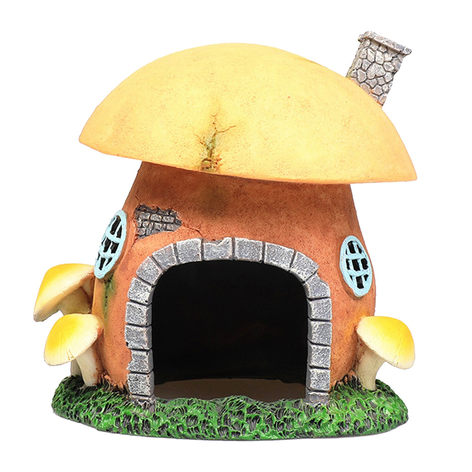 Cute Aquarium Decoration Bright Fish Tank Ornament Hide Rest Cave Decor Hut