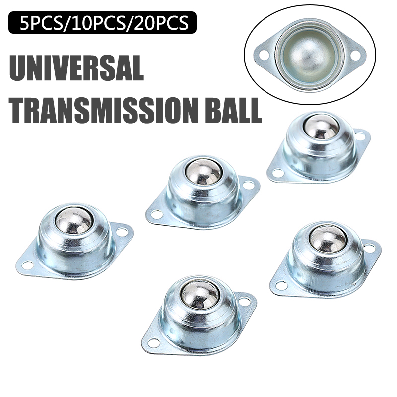 5/10/20pcs Metal Steel Ball Caster Swivel Wheel Universal Eye Round Bearing Roller Wheel For Machinery Furniture Hardware