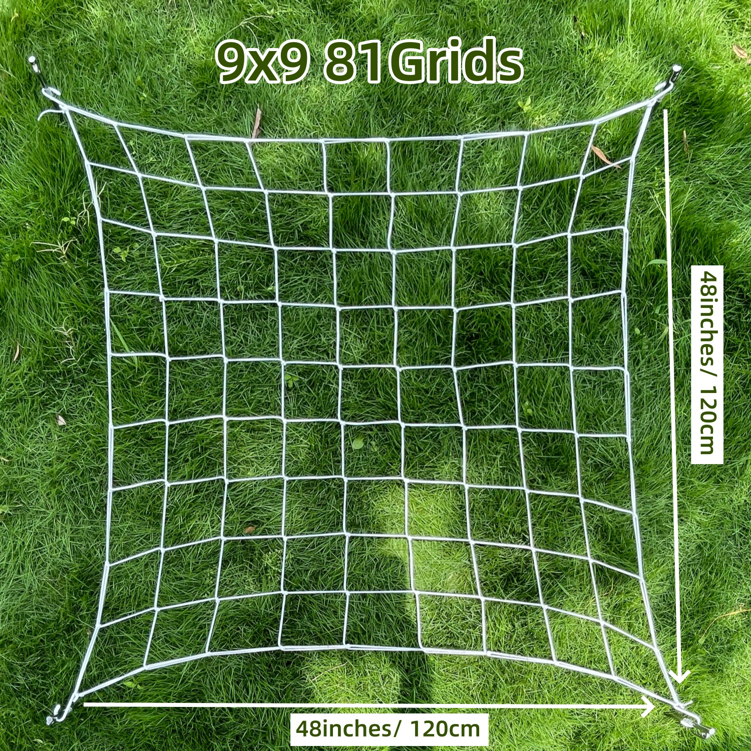 2Stck 4'' Gittergewebe Spaliernetz Pflanzenunterstützung Elastisches ScrOG/LST Netz mit Haken für drinnen wachsen Zelte Kasten Bausatz niedrig betonen Ausbildung: Freier Raum