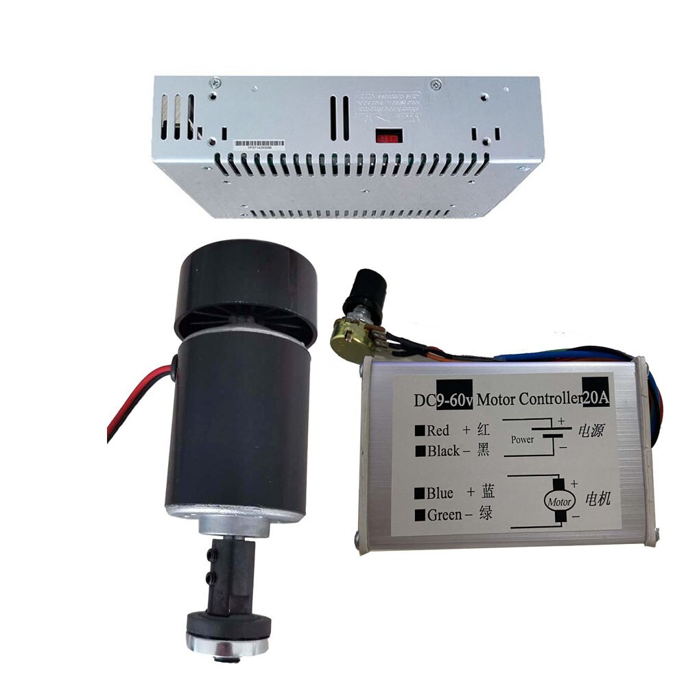 24v 200w er11/er16/b12adapter eixo/ângulo moedor eixo/motor ventilador fuso + fonte de alimentação regulador velocidade para diy cnc