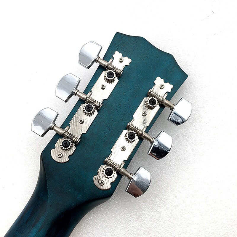 Chromen gitaar stemsleutels stemknoppen klassieke gitaar snaren stemsleutels stemmechanieken toetsen onderdelen 3 links 3 rechts
