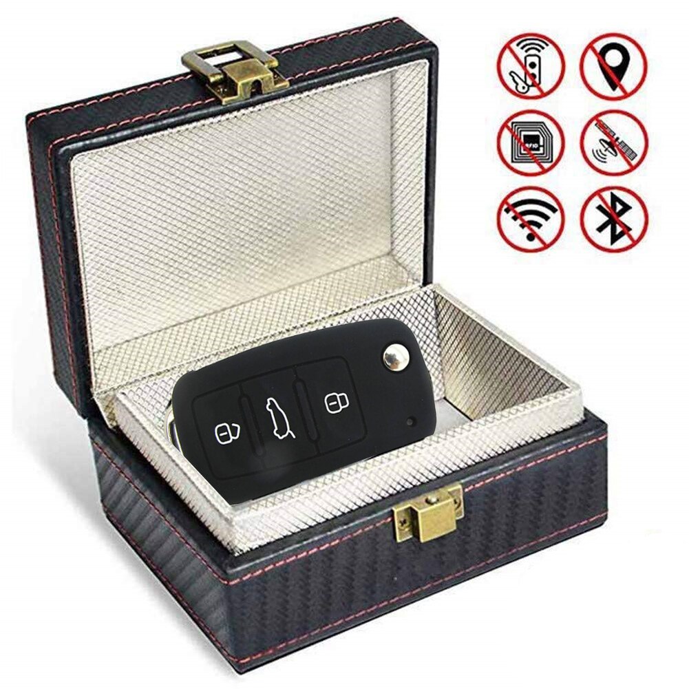 Anti Theft Faraday Box Car Keyless Signal Blocker RFID Faraday Key Fob Protector Prevent Your Key Fob For Privacy Protection