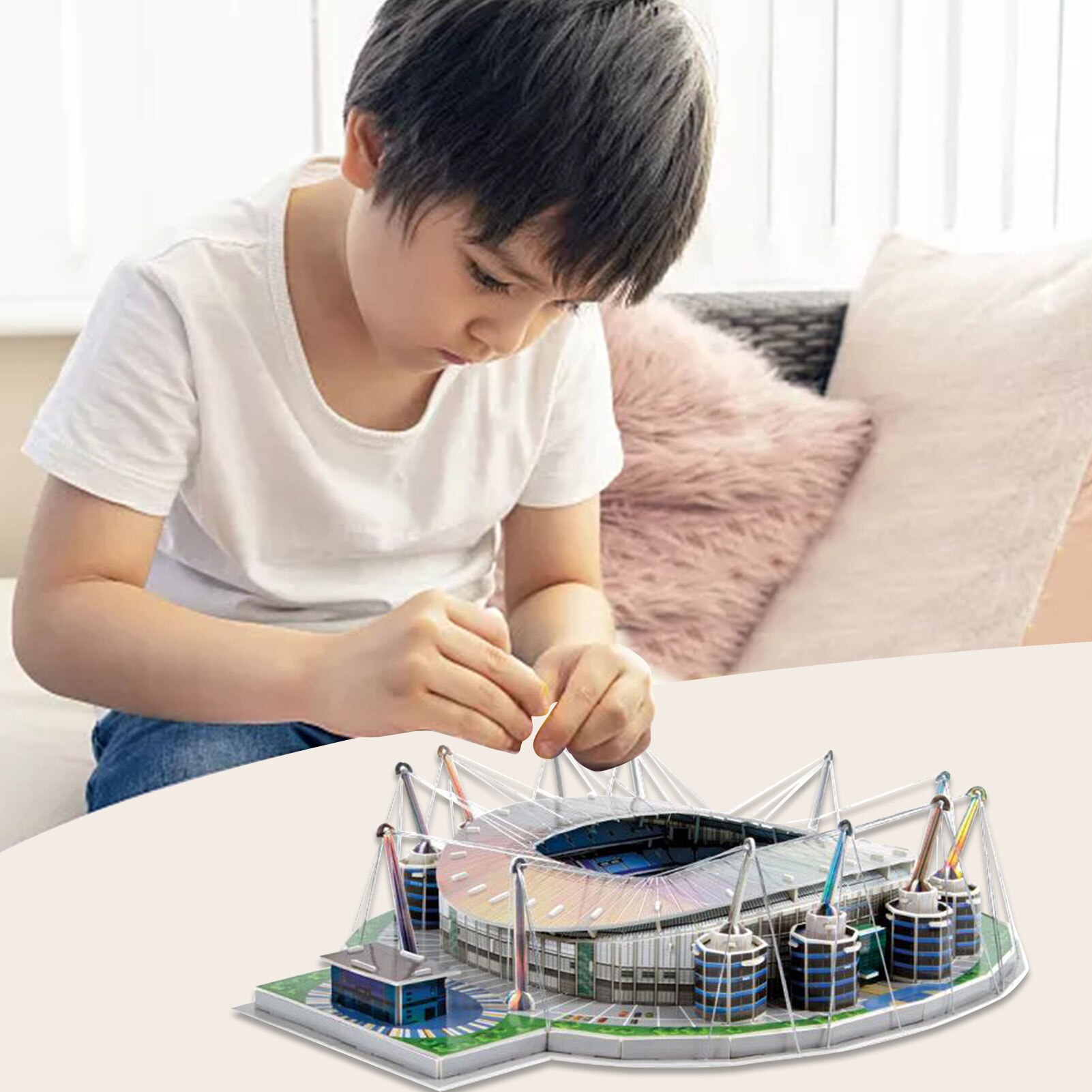 3D Stadium Puzzel Stadion Model Building Kit Voor Kinderen Volwassenen