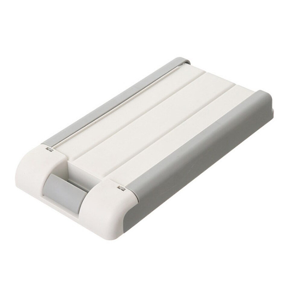 Invisible Under Desk Drawer Storage Box Space Saving Self-adhesive Pen Organizer Case Table Organizer Box for Students: Grey