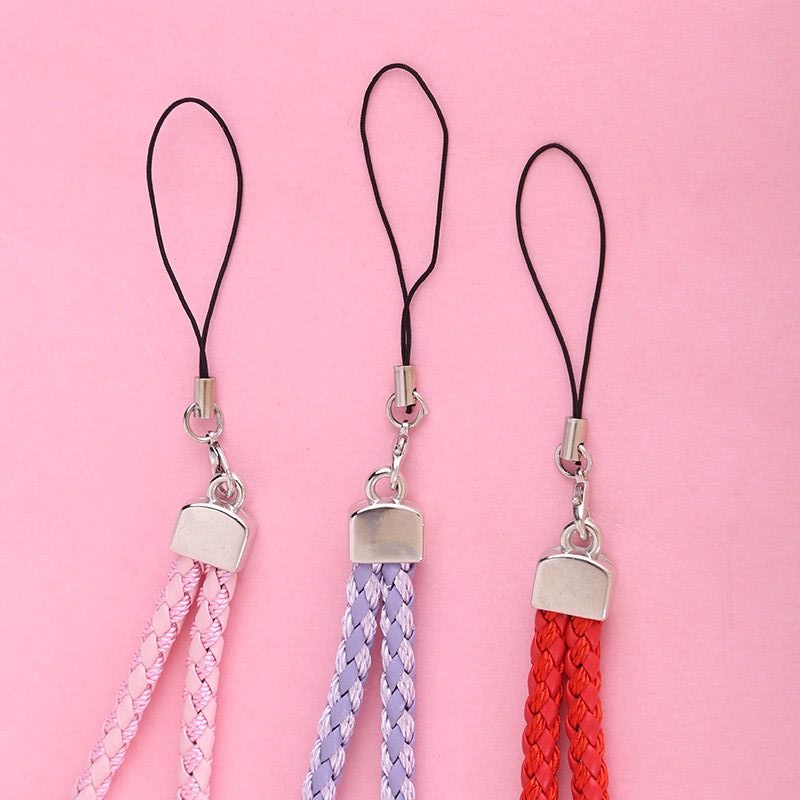 Correa de cuero para la muñeca para colgar llaves, cordón para llaves, tarjeta de identificación, USB, cordón para teléfono móvil, iPhone 7, 8 Plus