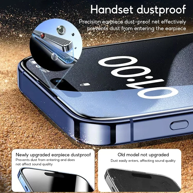 TBTIC Screen Protector For IPhone 16 15 14Plus 13 12 11 ProMax XXs XR Tempered Glass HD Privacy Easy Install With Auto Alignment