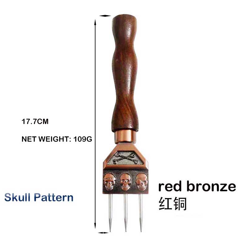 Three-Prong Ice Pick Stainless Steel Ice Chisel Crushed Ice Barware Bartender Tools Bar Accessories: black