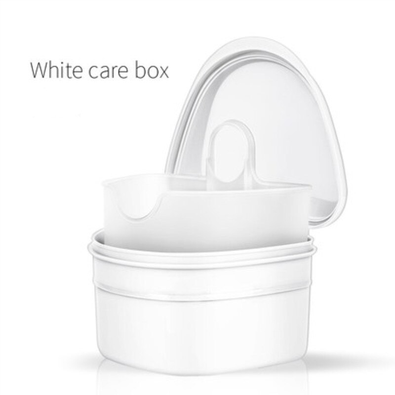 Y-kelin Prothese Doos volledige prothese soaking case prothese container prothese bad doos 4 kleur gratis: white