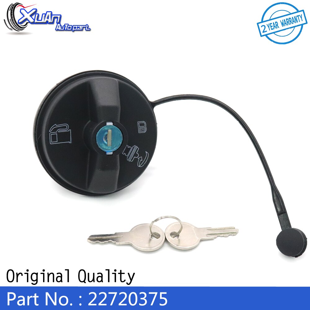 XUAN Locking Fuel Gas Tank Filler Cap with Keys Covers 22720375 For BUICK CENTURY REGAL CADILLAC CTS CHEVROLET IMPALA MALIBU