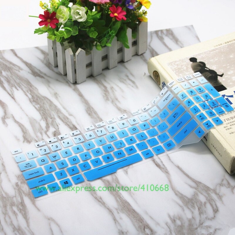 15.6&#39;&#39; Laptop Keyboard Cover Skin Protector For Asus TUF Gaming FX505 fx505ge FX505G FX 505 GD DT GM FX505GM FX505GD fx505DT: Gradualblue