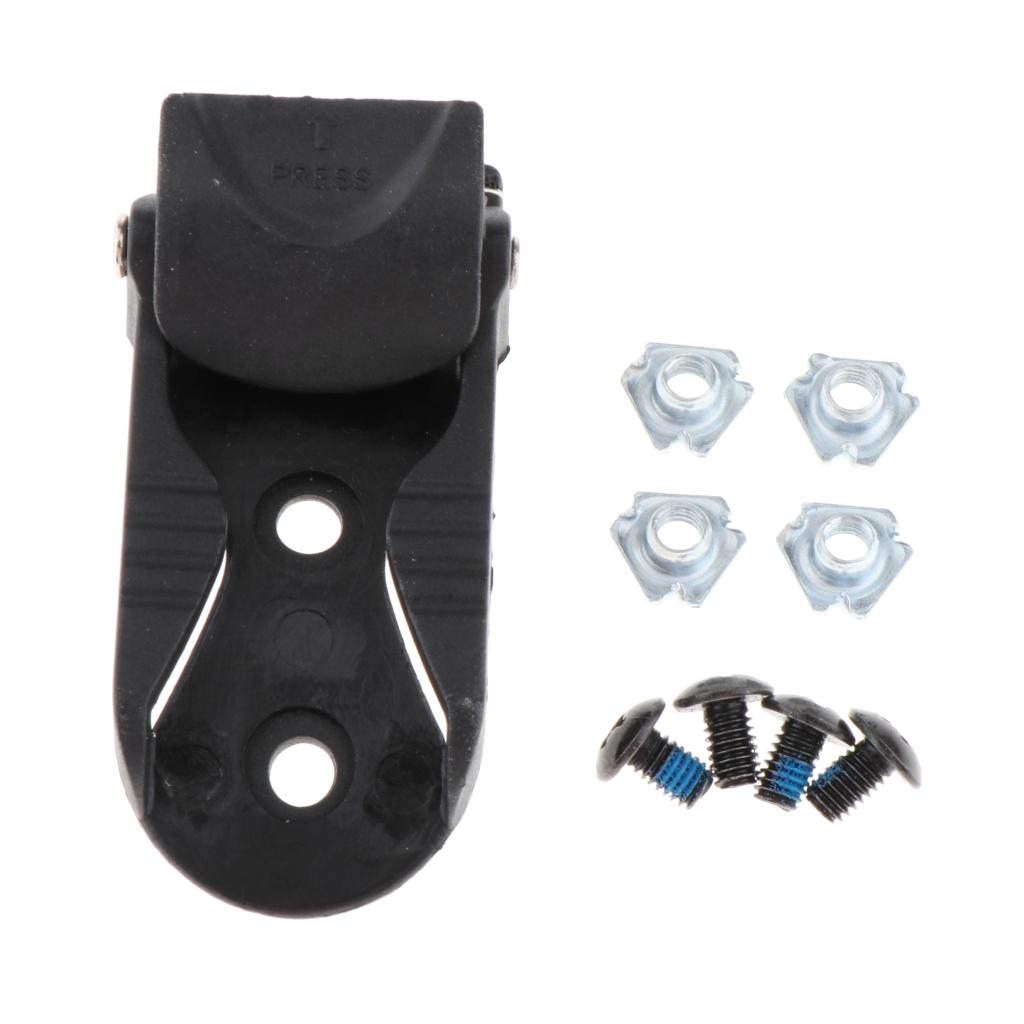 Replacement PP Roller Skate Shoes Strap Buckle With Clamp Screws Nut Fixing Mend Repair Set Outdoor Skating Parts Accessories