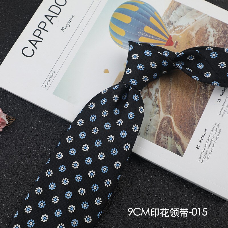 9cm Dot British Style Ties for Man Neckties Polyester Business Neck Tie for Men Formal Dress Cravat Wedding Party Gravat Tie: Orange
