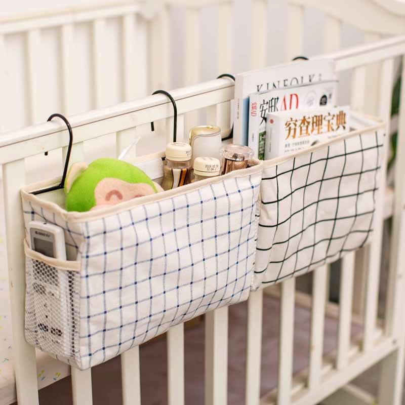 Crib Accessoires Tas Opslag Houder Bed Organizer Nachtkastje Opbergtas Wieg Bed Side Pouch Opknoping Organisator Nappy Houder Zakken