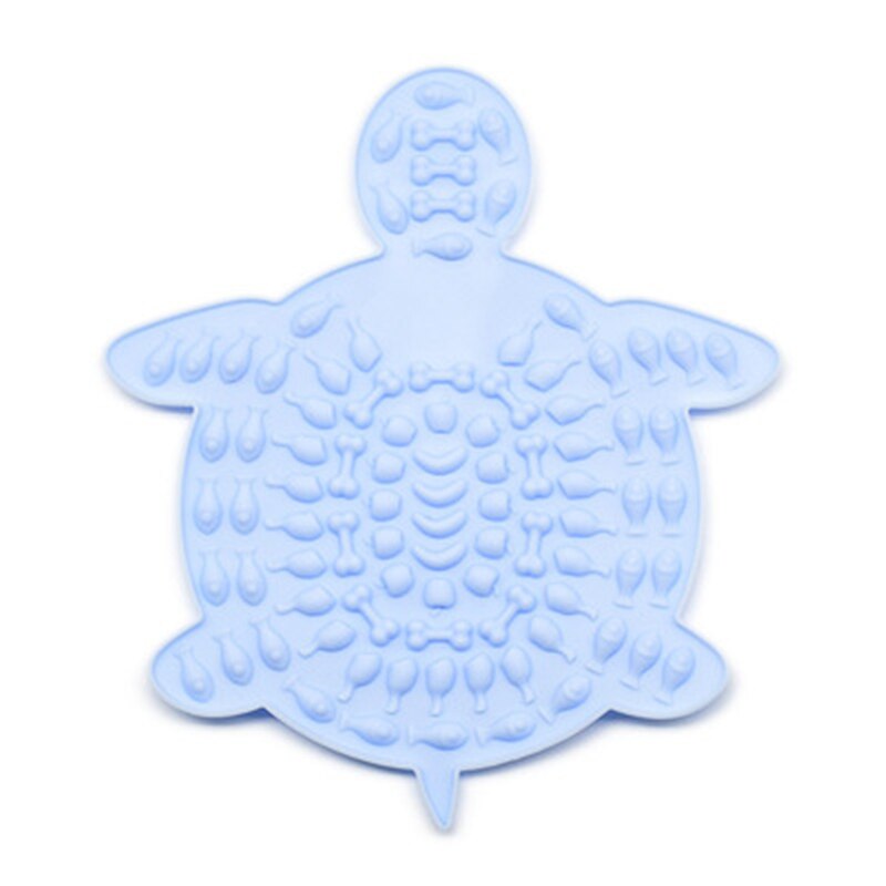 Silicone Dog Licking Sucker Pad mat Cat Lick Placemat Bath Buddy Slow Food Sucker Pad Pet Supplies Automatic Feeder: sky blue
