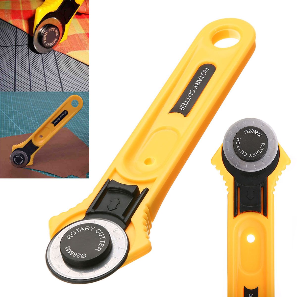 1set 28mm DIY Sewing Tools Fabric Cutter Leather Craft Circular Cut Rotary Cutter Blade Sewing Accessories
