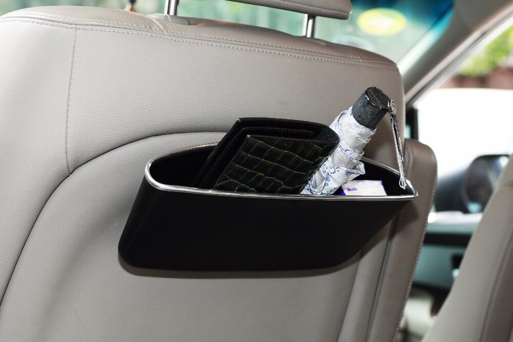 Universele autostyling multifunctionele opbergdoos autostoel spleet sleuf set leren tas ruimtebesparend rebound materiaal