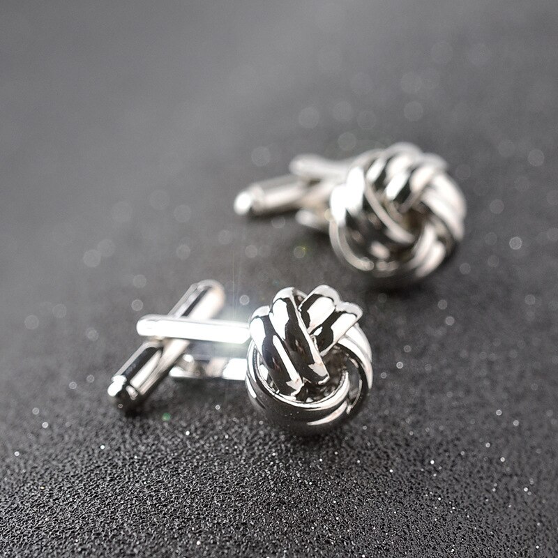 Europe And America-Style French Men Shirt Linen Flower Color Cufflinks Sales Accessories Yiwu Accessories: B1147 Silver