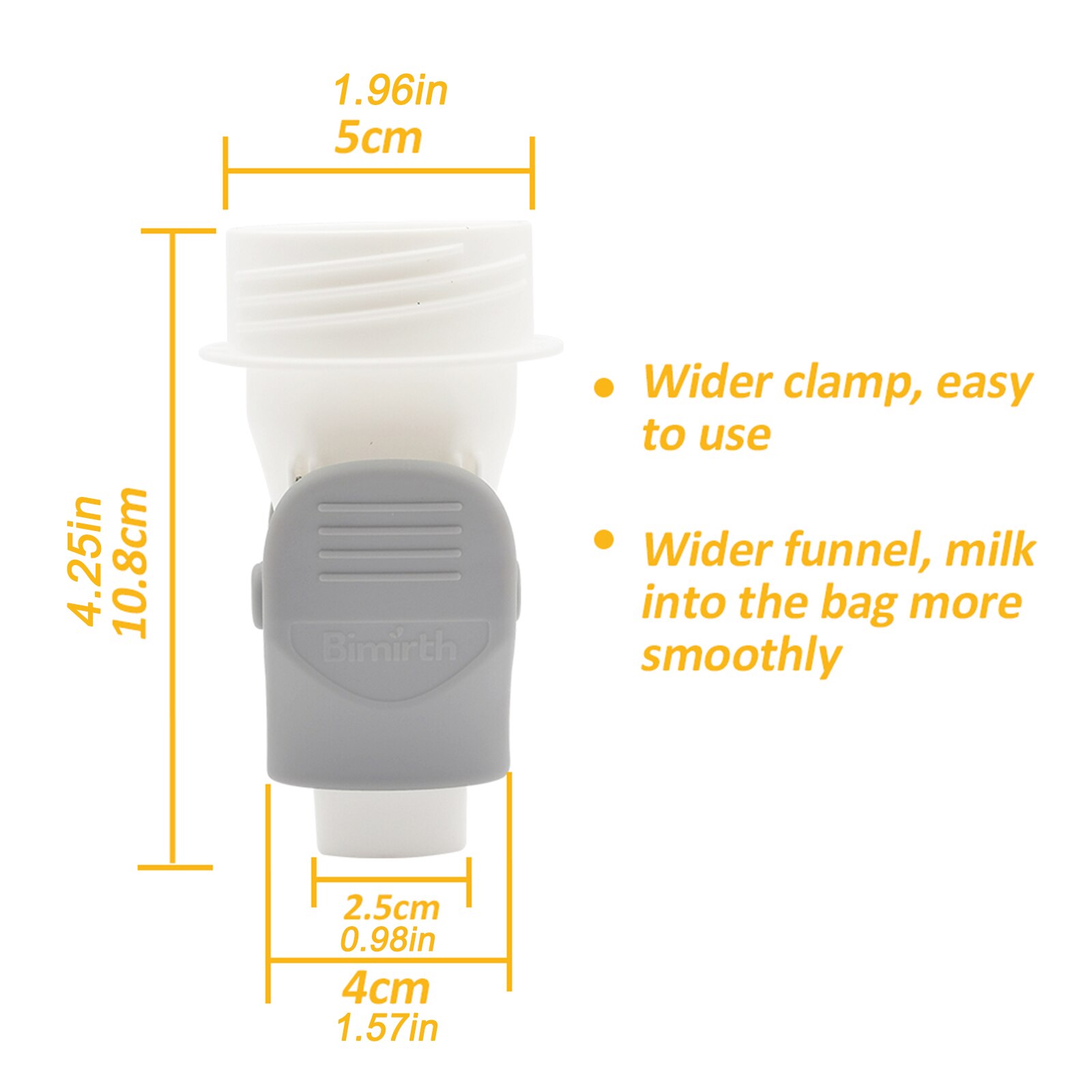 Saco de armazenamento de leite materno clipe de conversão 2 pces confortável 11*11*6cm adaptadores de saco de armazenamento de leite materno de conversão segura