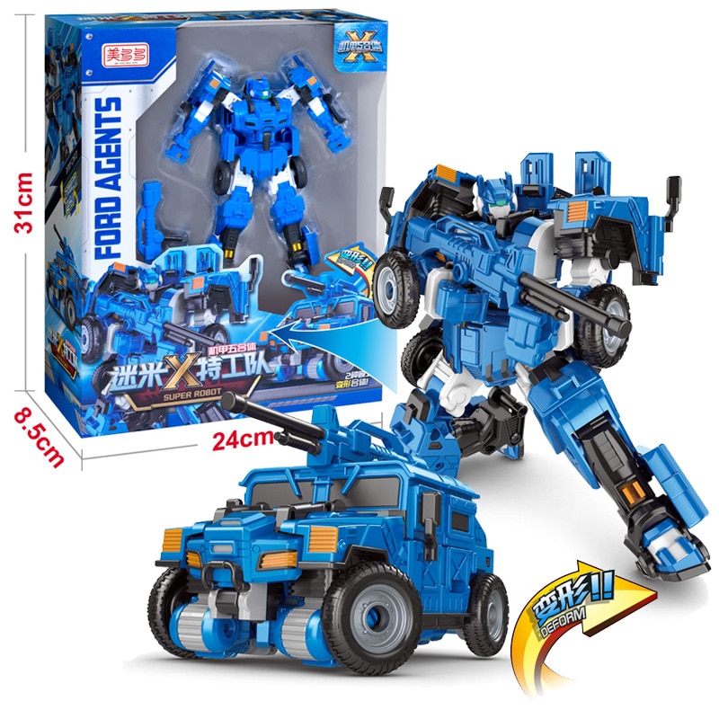 Miniforce Transformatie Action Figure Speelgoed Agent Speelgoed X Volt Semey Air Force Seizoen 2 Kinderen Speelgoed Voor Jongens Blauw kleur