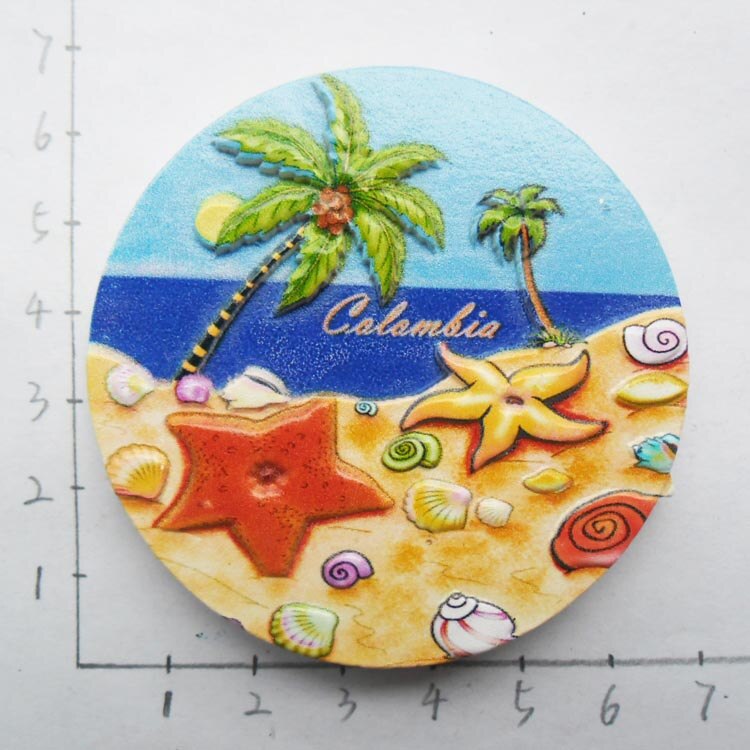 Karibiska havet marin serie 3d kylskåp magneter turism souvenirer kylskåp magnetiska klistermärken heminredning: 003