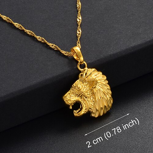 Anniyo Albanischen Adler Anhänger Halsketten Frauen Männer Charm Lion Schildkröte Schmuck Afrikanische Halskette hip hop Zubehör #232406: F / 45cm