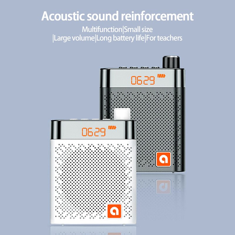 K6 Bluetooth Fm Radio Luidspreker Microfoon Voice Versterker Booster Megafoon Luidspreker Voor Teaching Tour Guide Sales Pro