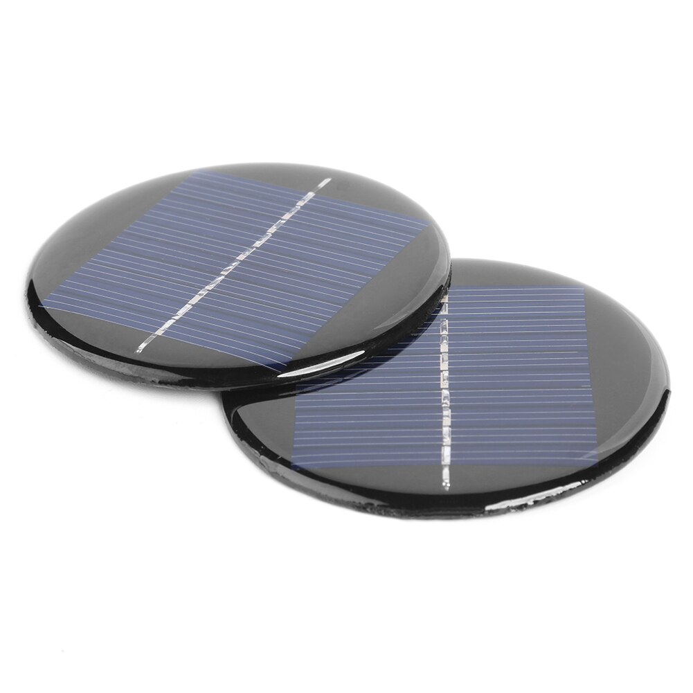 Mini panneau solaire en PET 5V 60ma, cellule solaire polycristallin, panneau photovoltaïque pour chargeur de batterie 3.6V, jouet bricolage LED 2 pièces