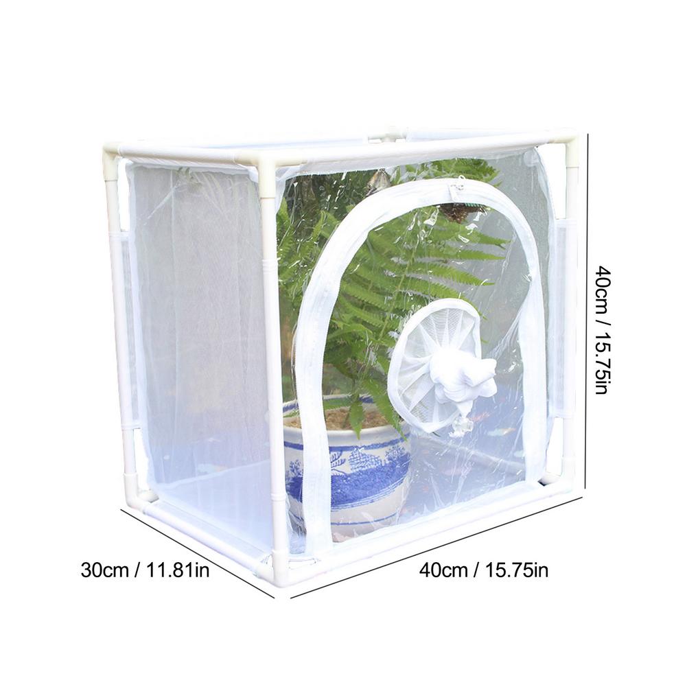 Mini Plant Greenhouse PVC Multifunctional Plant Insulation Shed Insect Proof Tent Insect Breeding Cage Indoor And Outdoor