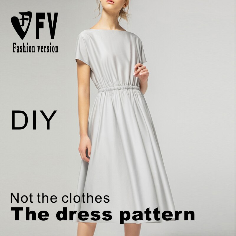 Pattern Making women's long paragraph dress costume pattern cutting drawings BLQ-475