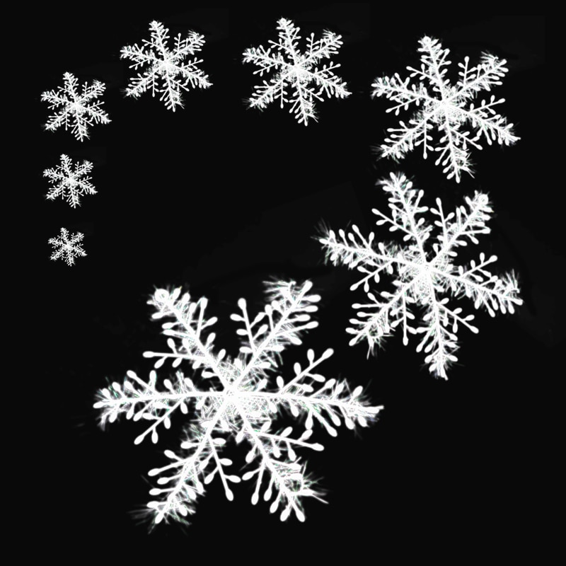 12Pcs Wit Sneeuwvlok Kunstmatige Sneeuwvlok Xmas Tree Ornament Noel Navidad Nieuwjaar Natal Thuis Winter Decoratie