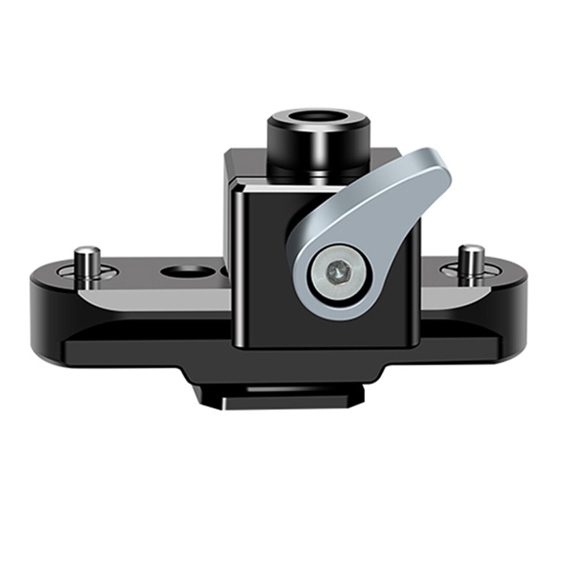 Standard NATO Rail Clamp with 54mm Quick Release Safety Rail 1/4 Mounting for DIY Magic Arm Camera Cage Rig Plate Monitor Holder: Default Title