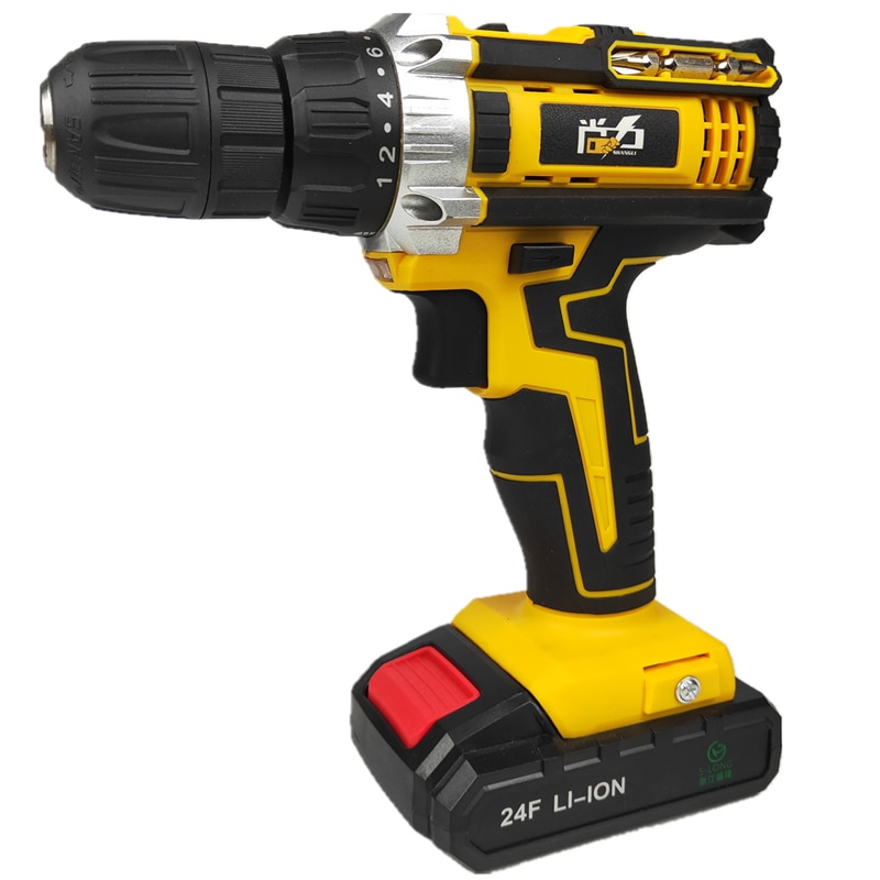 Electric Screwdriver Cordless Drill Rechargeable Lithium Battery Mini Wireless Power Driver Power Tools 24 Volt
