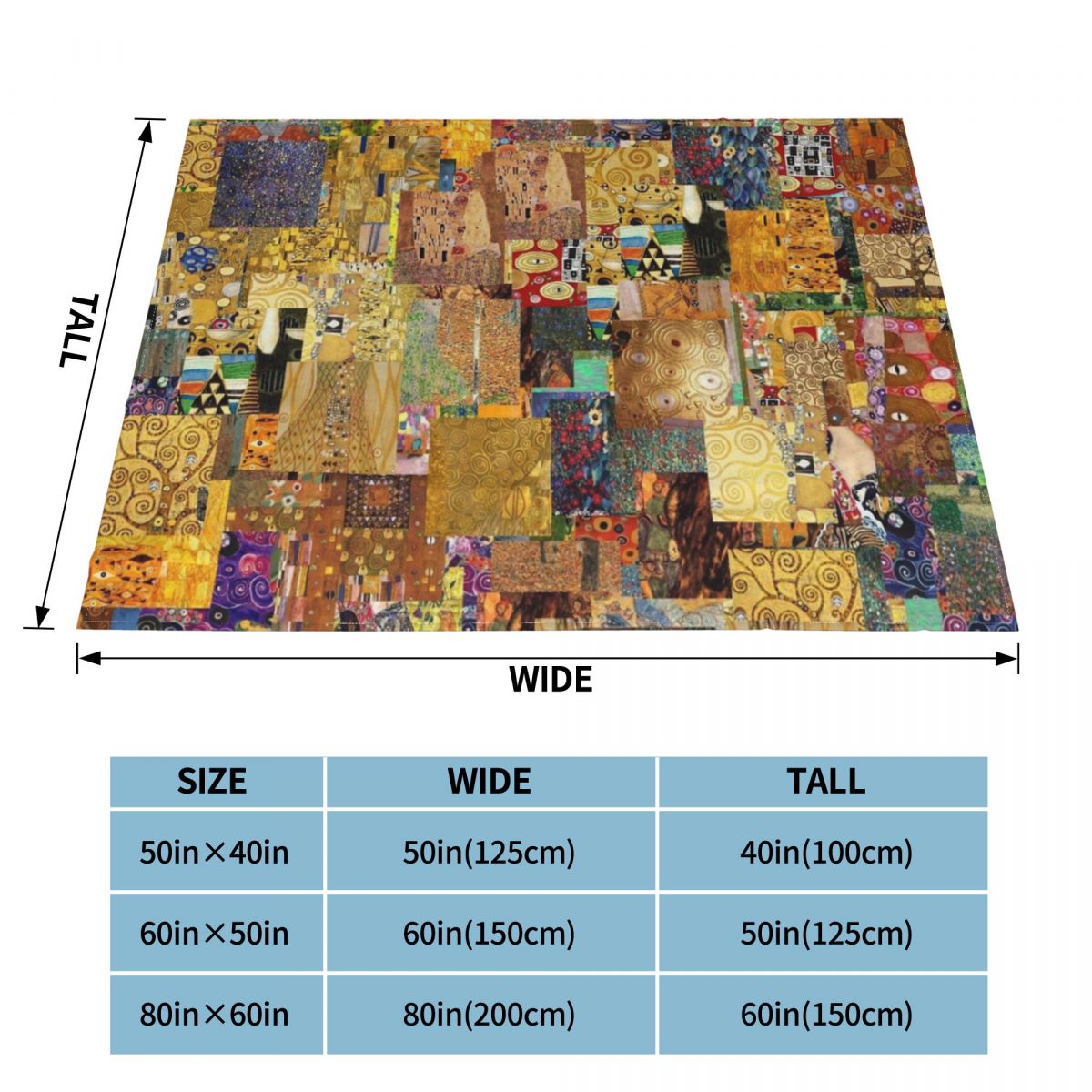 Gustav Klimt Blankets Velvet Summer Plaid Multi-function Super Warm Throw Blanket for Bedding Couch Bedspread