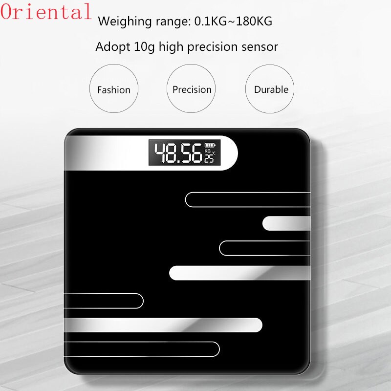 Bathroom Body Floor Scales Bath Scale Body Weighing Digital Body Weight Scale LCD Display Glass Smart Electronic Scales