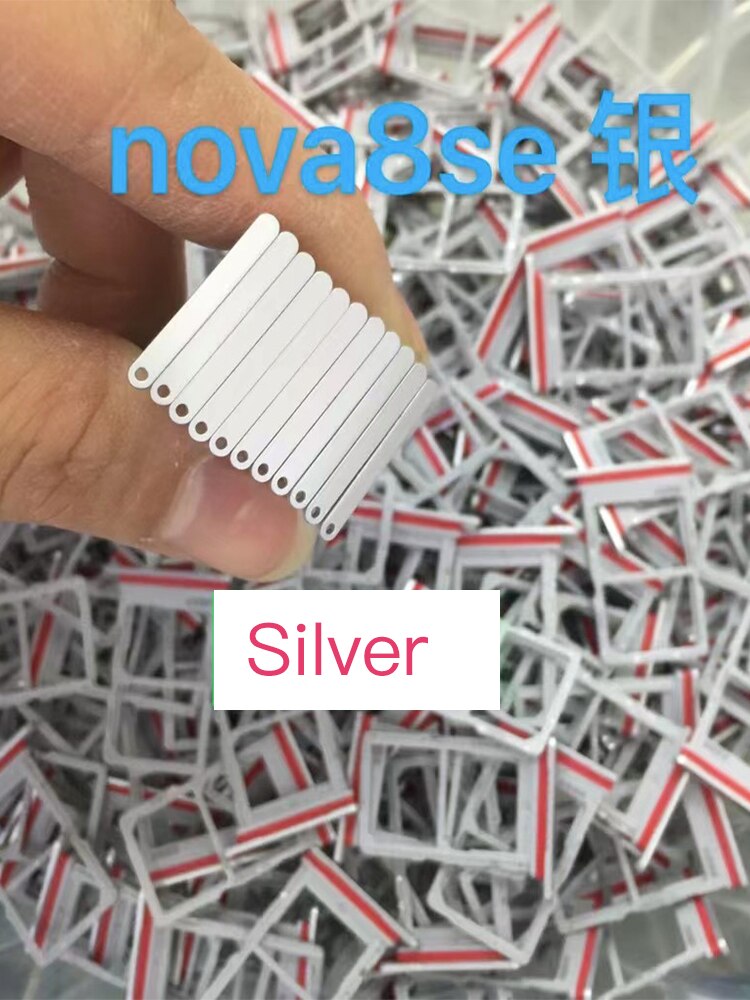 10Pcs Voor Huawei Nova 8 Se Originele Telefoon Behuizing Sim Tray Adapter Micro Sd-kaart Lade Houder