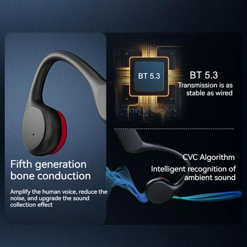 Bone Conduction Headset X7 IPX8 32GB Geheugen 5.3 Bluetooth Draadloze Headset met microfoon Waterdicht Zwemmen 2024 Nieuw