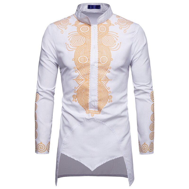 Shirt Men Africa Clothing Long Pullovers African Dress Clothes Hip Hop Robe Africaine Casual World Apparel