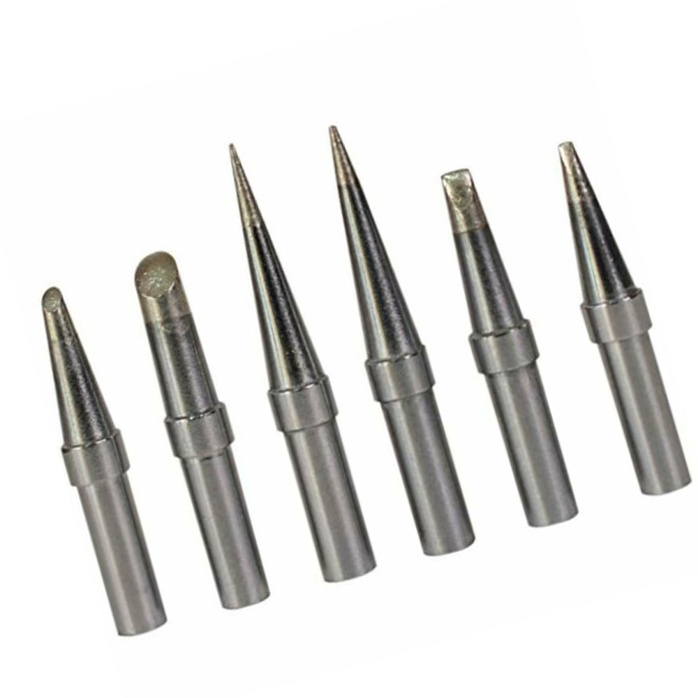 6Pcs ET Lead Free Soldering Iron Tips Replacement For Weller WE1010NA / WESD51/ WES50/51 Soldering Repair Station