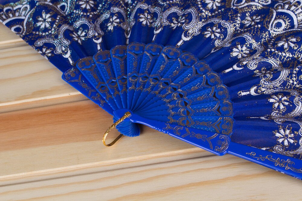 1 Stck Chinesischen/Spanisch Stil Fan Spitze Seide Klapp Hand Blume Fan Für Tanz Hochzeit Party Dekoration Werkzeug